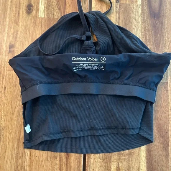 Outdoor Voices Black Halter Crop Top - Picture 8 of 10